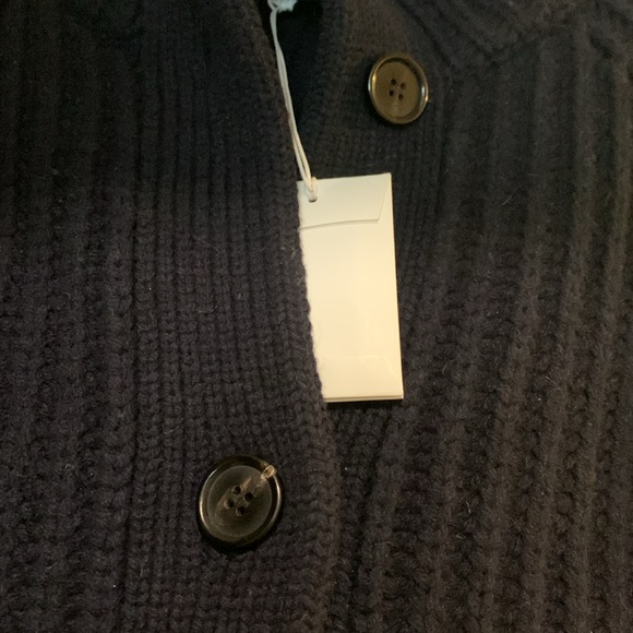 NWT DEMYLEE Sammie Cardigan- 100% Wool Navy Small - Picture 5 of 12